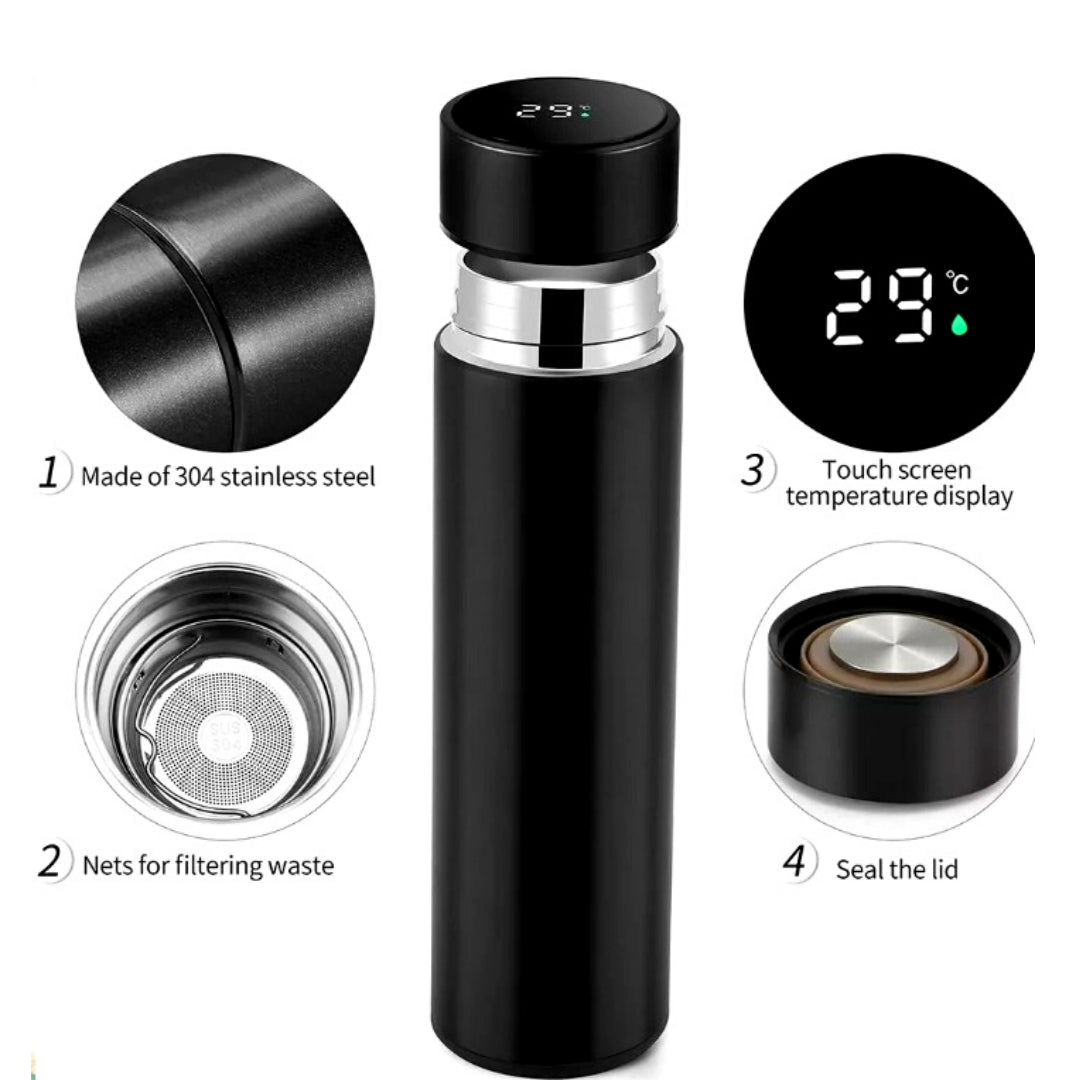 DESPRU Hydration Pro — matte black bottle base detail, 304 stainless steel