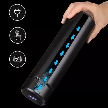 DESPRU Hydration Pro — smart LED temperature bottle, premium matte finish