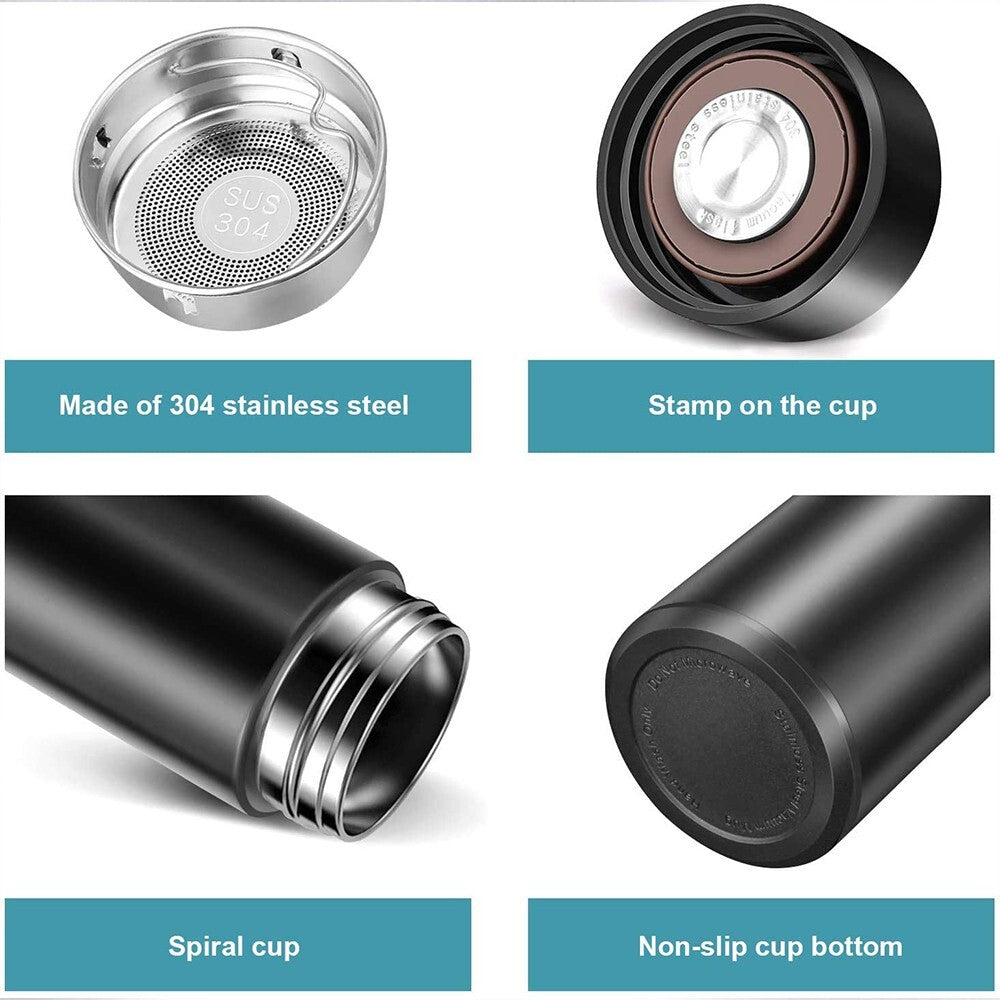 DESPRU Hydration Pro — matte black thermos pour demonstration